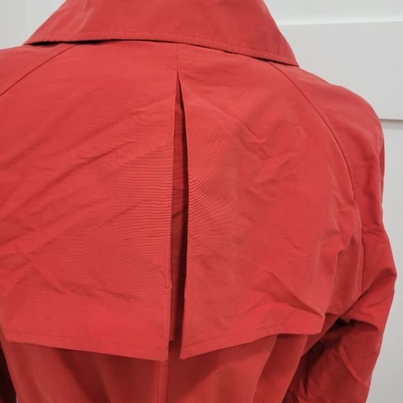 NWOT Isaac Mizrahi Live Red Rain Coat Size XS - Picture 6 of 15